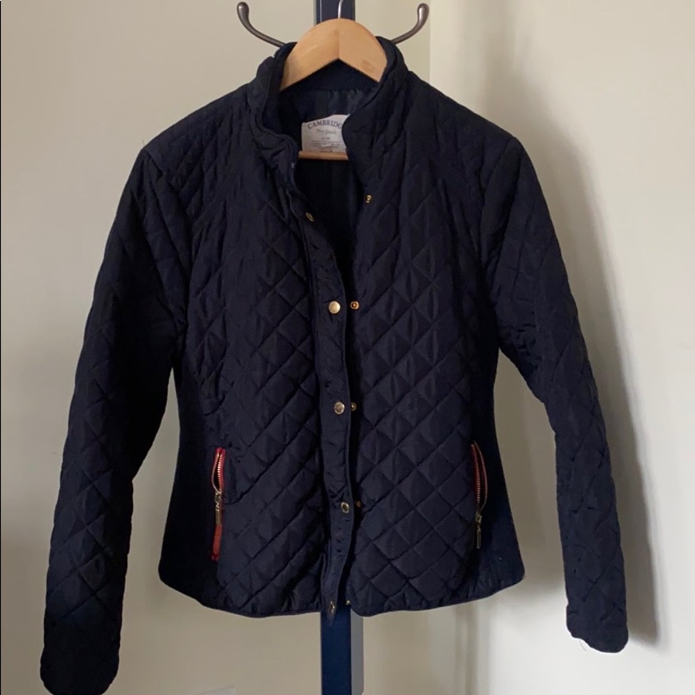 Cambridge Dark Blue L/XL Quilted Zip Up Jacket